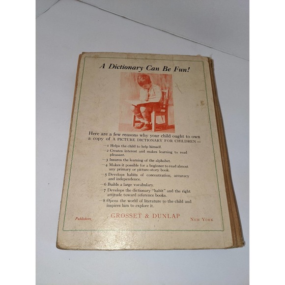Vintage 1945 Picture Dictionary for Children Garnette Watters SA Courtis Rare - Picture 12 of 12